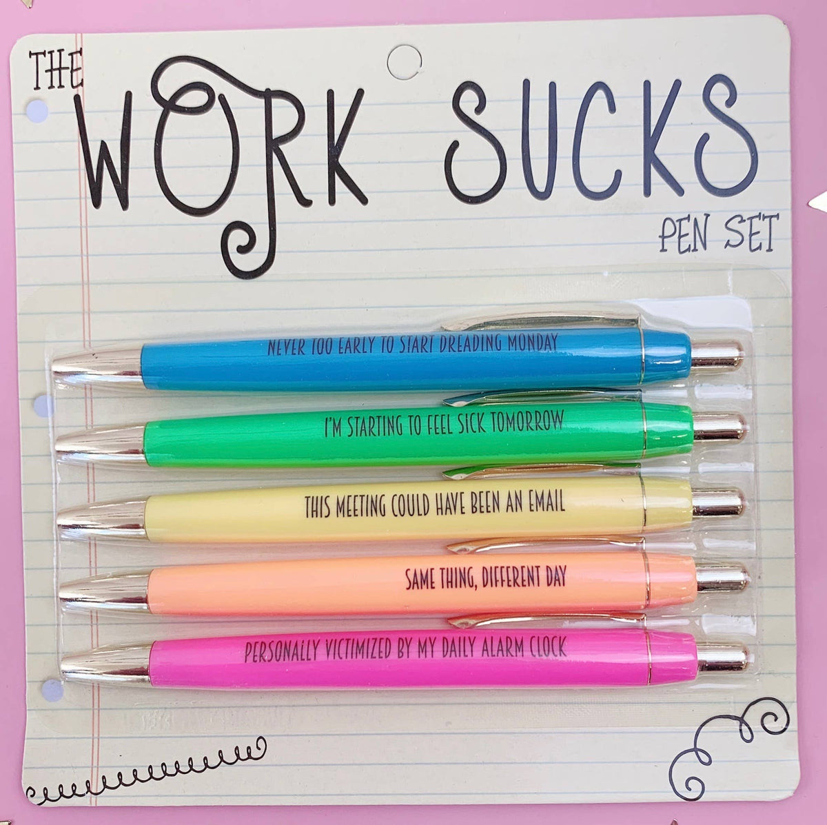 Days Of The Week Pen Set- Made To Order