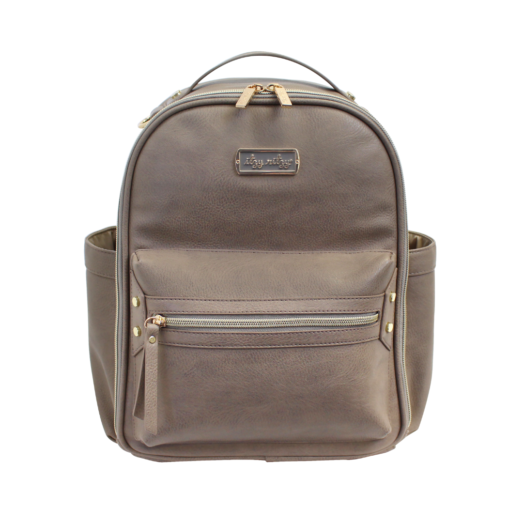 grey mini backpack Itzy Ritzy